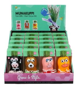 Munakuppi dieren met gras zaden