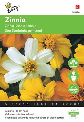 Zinnia Star Starbright Gemengd