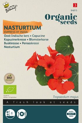 Biologische Oost-Indische Kers Zaden 'Empress of India'