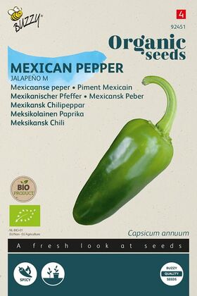 Biologische Mexicaanse Peperzaden Jalapeño