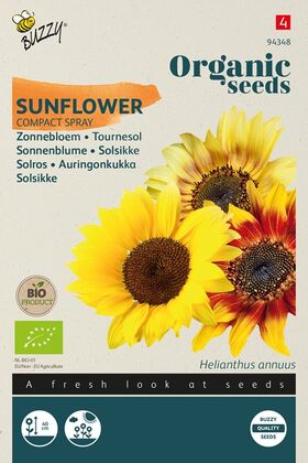 Biologische Zonnebloem Zaden 'Compact Spray'
